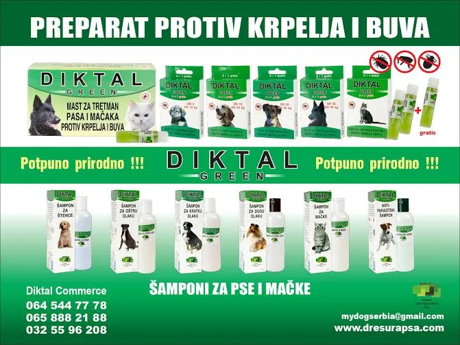 DIKTAL GREEN ANTIPARASITIC DOG SHAMPOO