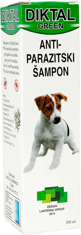 DIKTAL GREEN ANTIPARASITIC DOG SHAMPOO